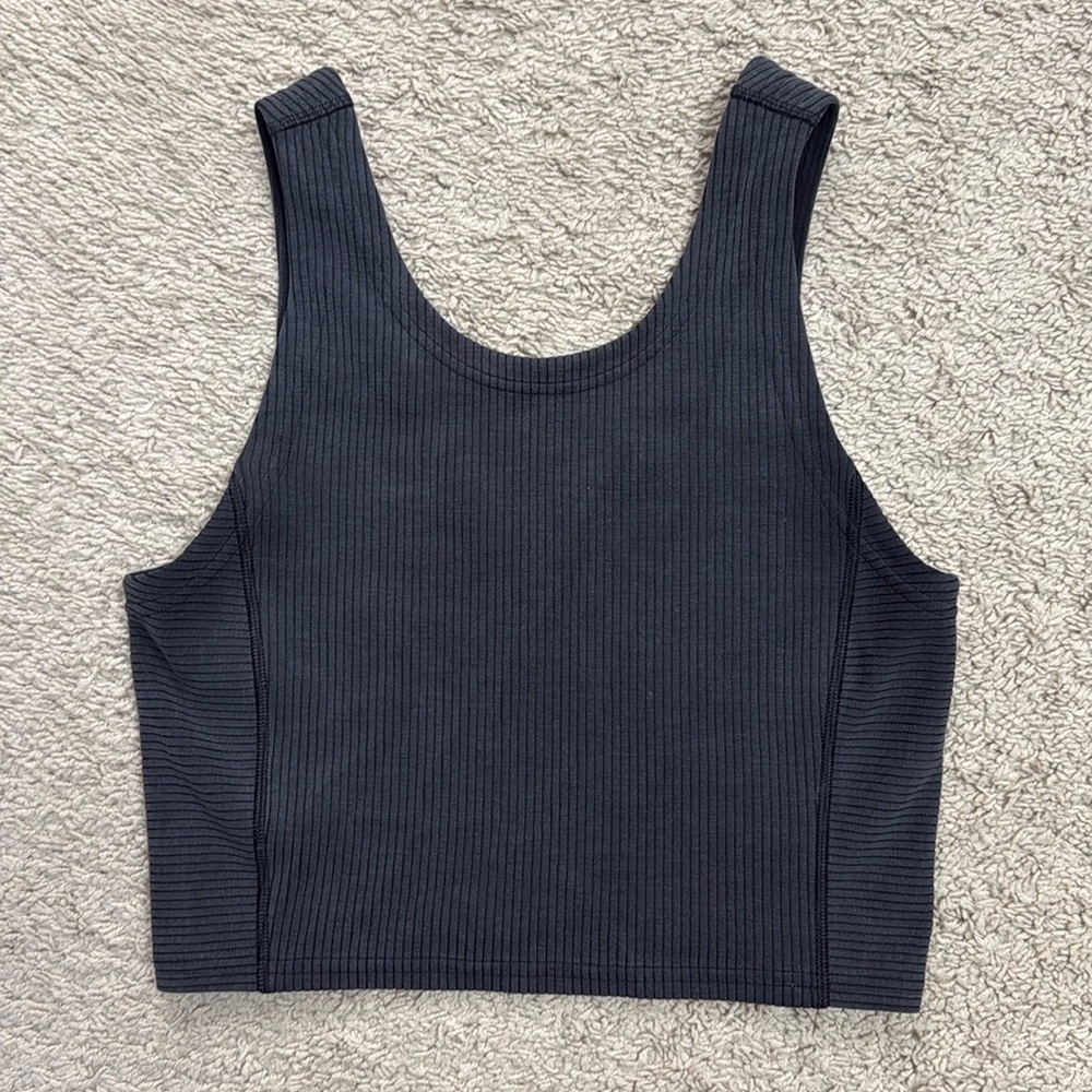 Lululemon RIBBED SOFTSTREME CROPPED TANK TOP  Size 4 Sleeveless